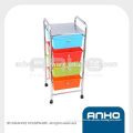 Stainless steel four-layer colorful storage shelf